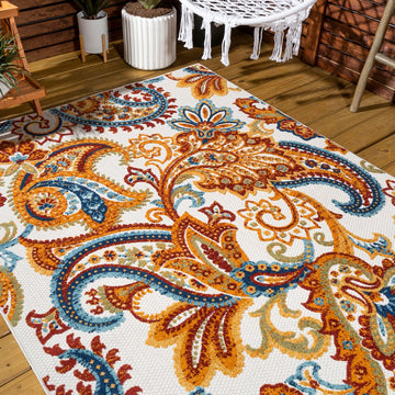 Gordes Paisley High-low Indoor/outdoor Area Rug